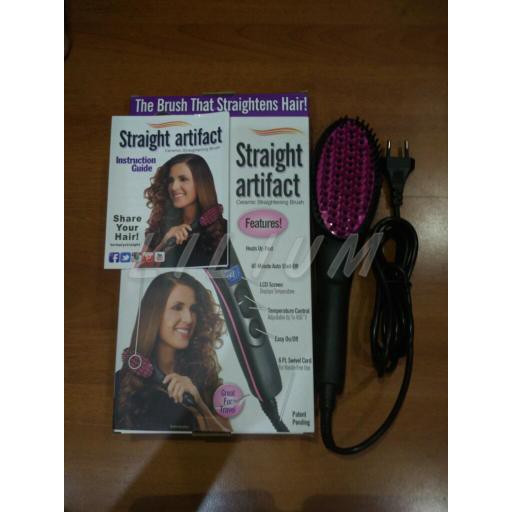 Sisir catok pelurus rambut / Simply Straight artifact Hair Straightener Brush Ceramic Electric