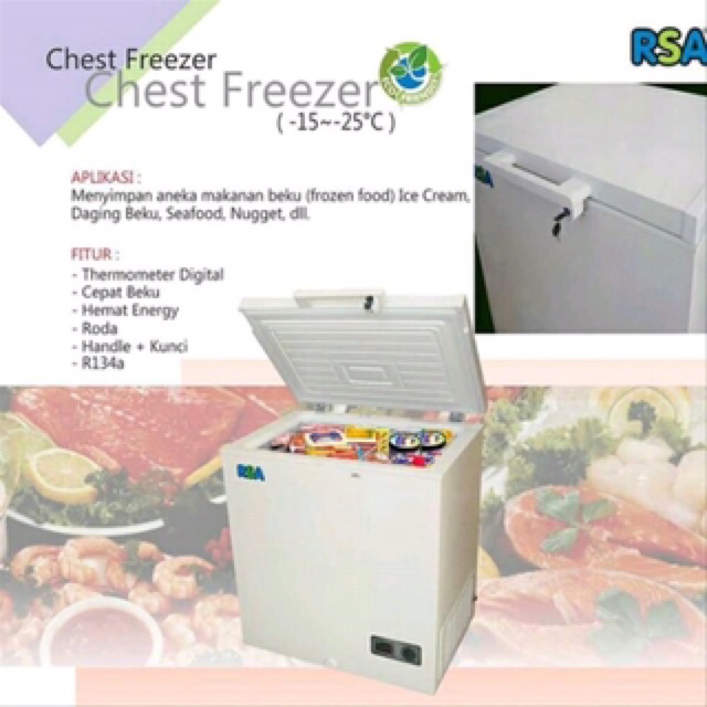RSA Freezer Box CF-210 200 Liter ( Khusus Sidoarjo Surabaya Gersik Mojokerto )