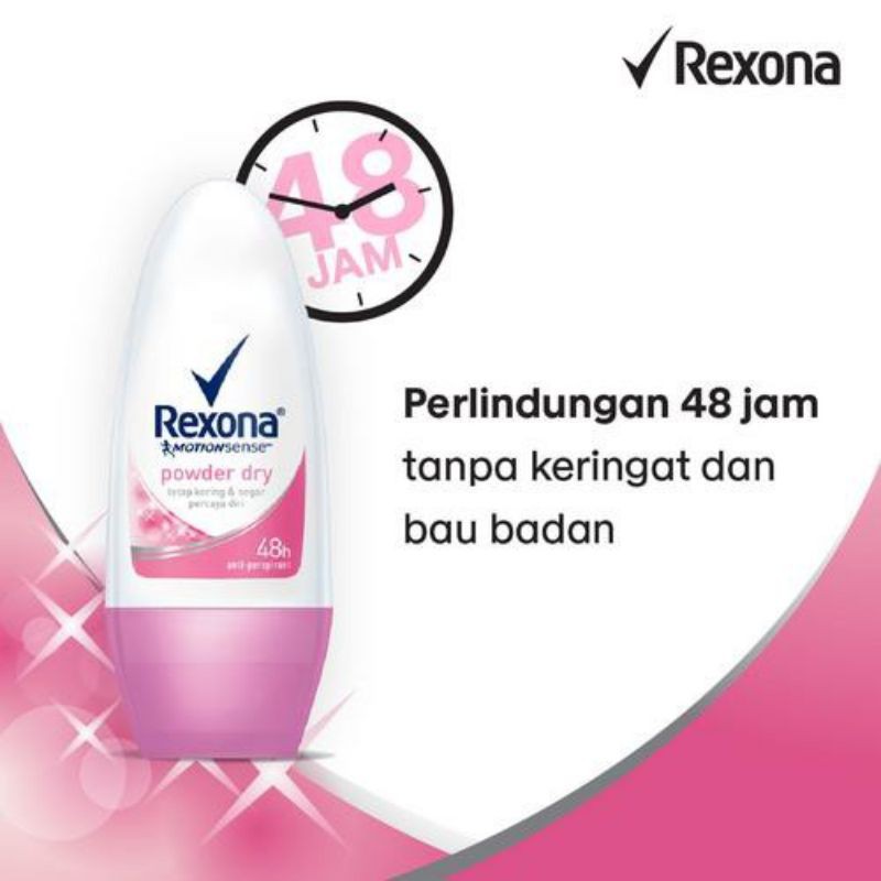 Rexona Deodorant Roll On Powder Dry 45ml