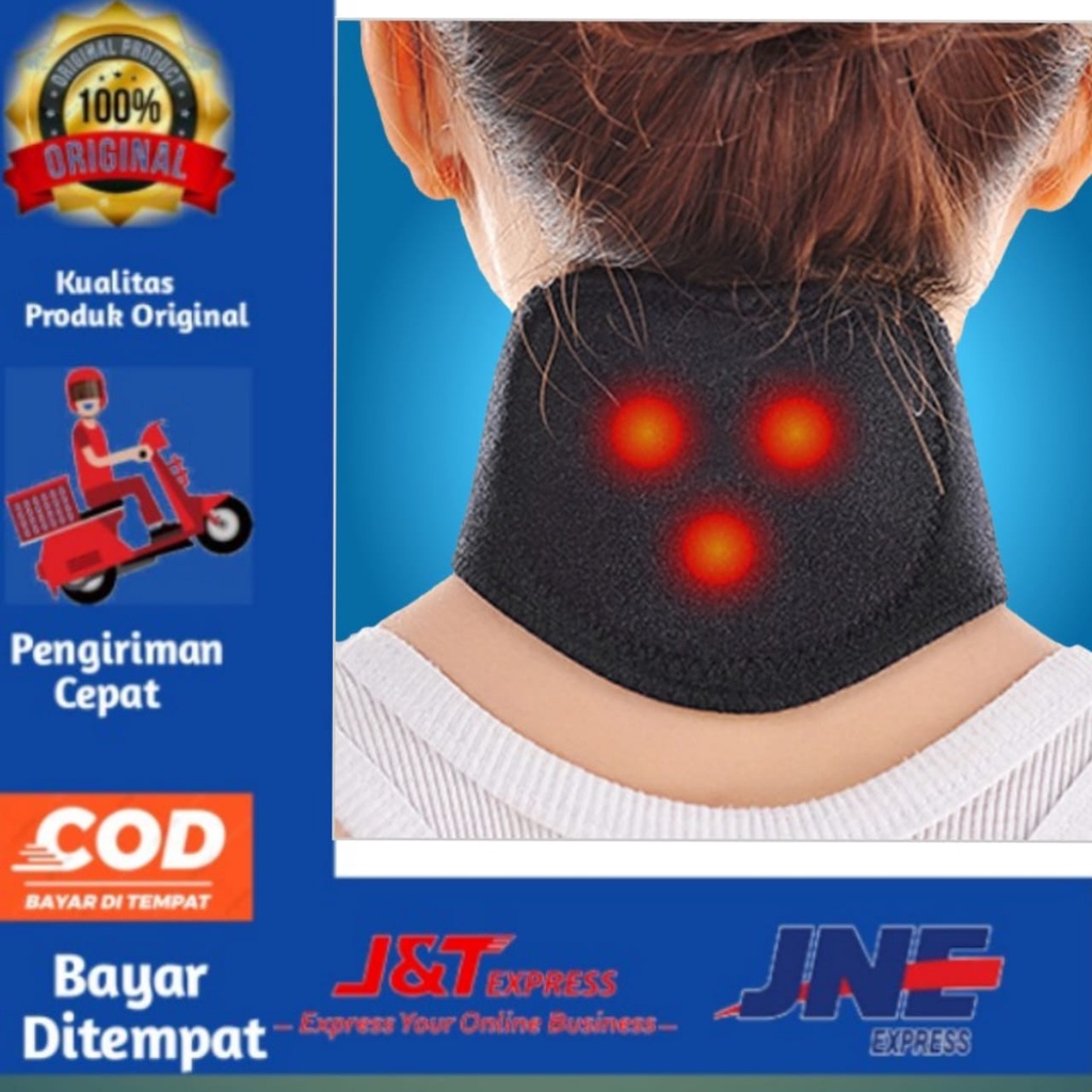 [BISA COD] Terapi Leher Magnetic Tourmaline Therapy Neck Massager, Alat Pijat Magnetik / Alat Terpi Magnet / Terapi Leher Magnetic Tourmaline Therapy