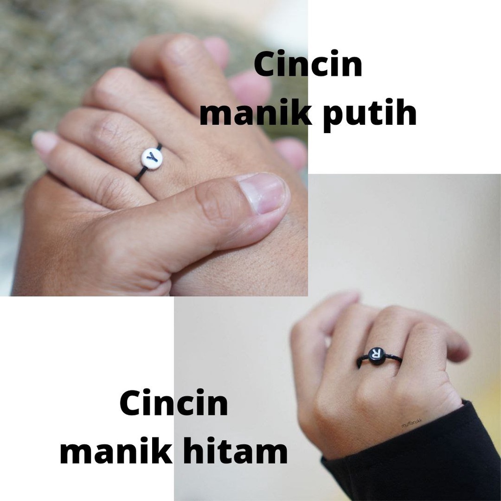 CINCIN INISIAL / cincin custom huruf kamu / foto realpict-1