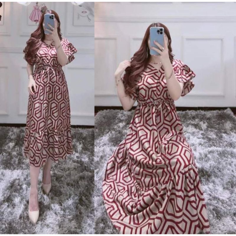 TERBARU DRESS SERUT DADA VIRAL KEKINIAN MOTIF CIKHI BAHAN RAYON PREMIUM BISA UNTUK BISUI TERBARU DAN TERLARIS DI INDONESIA RAYA PALING BANYAK DI CARI IBU-IBU MUDA KEKINIAN