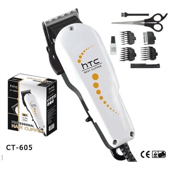 Htc Professional Hair Clipper With Attachment - Ct-605