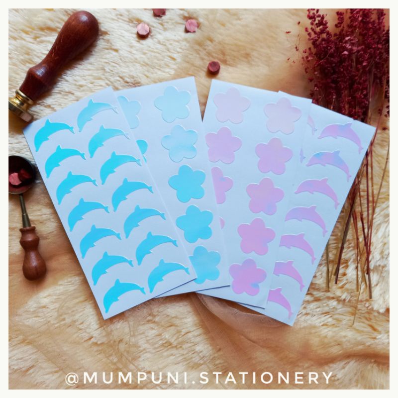 

Stiker Hologram Warna Biru Pink / Colourful Laser Hologram Sticker Blue-Pink
