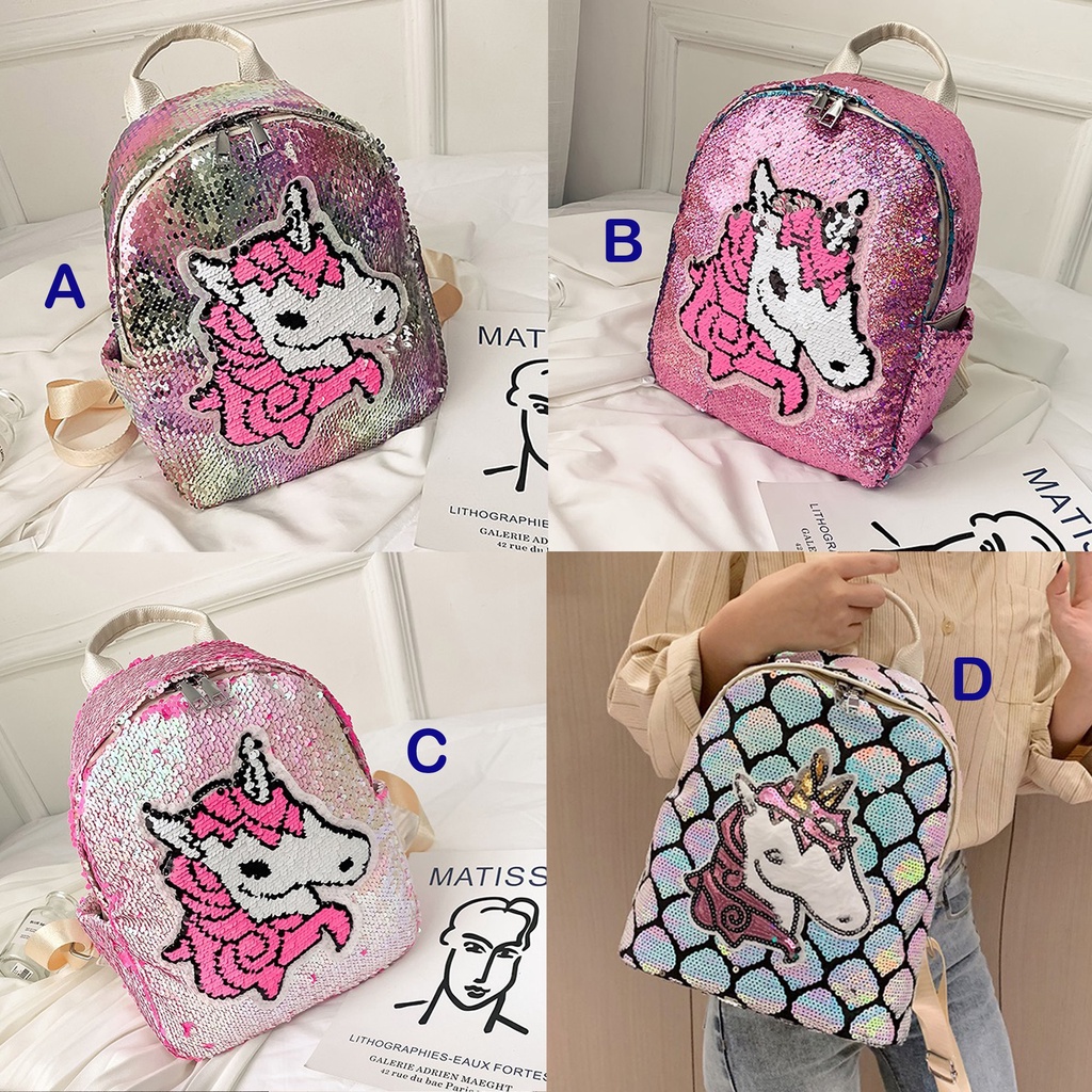 Backpack / Tas Ransel Anak Perempuan Magic Sequin