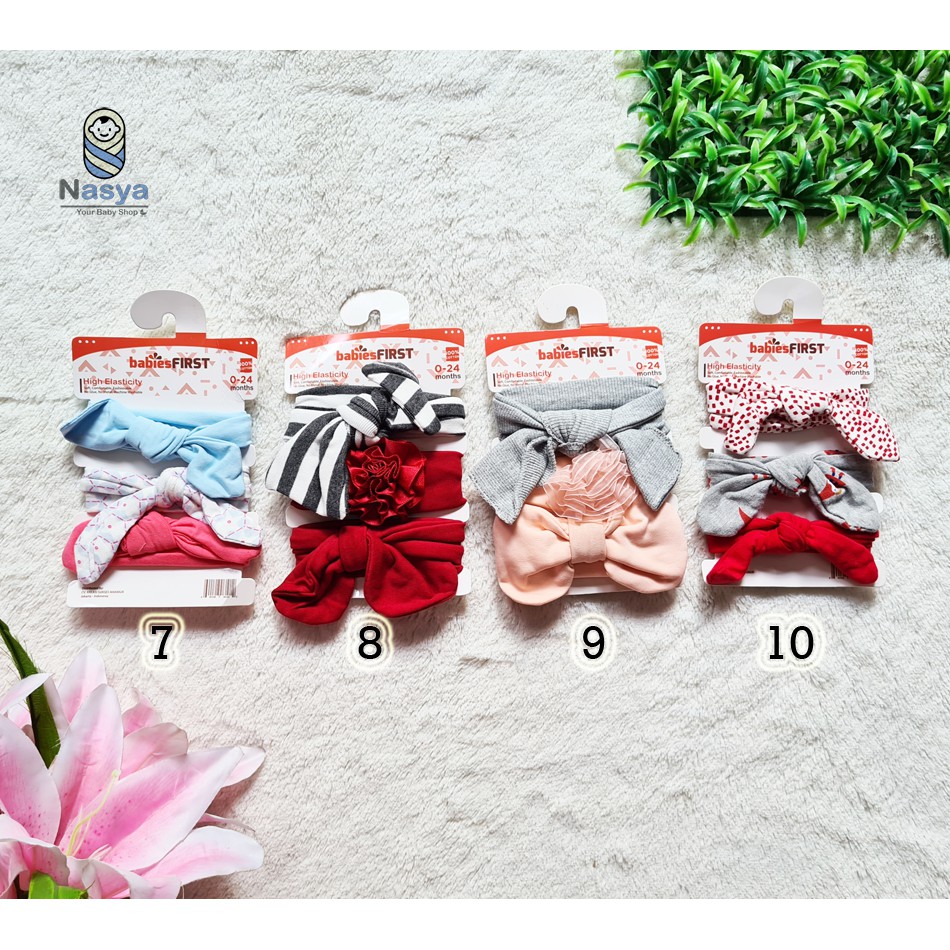 [B-081] BABIES FIRST Bandana / Headband Bayi Korean (0 - 24 bulan)