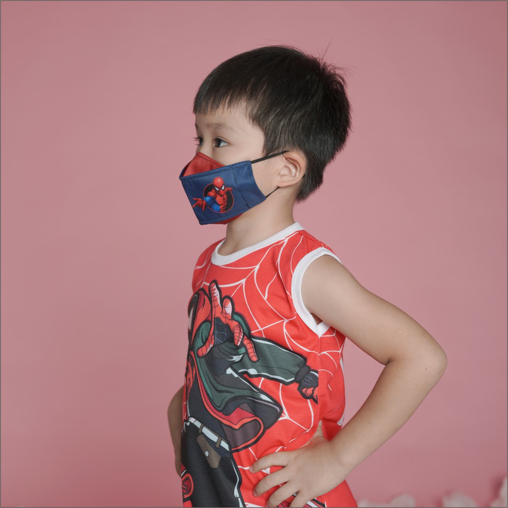 Masker Kain Anak 3D Origami