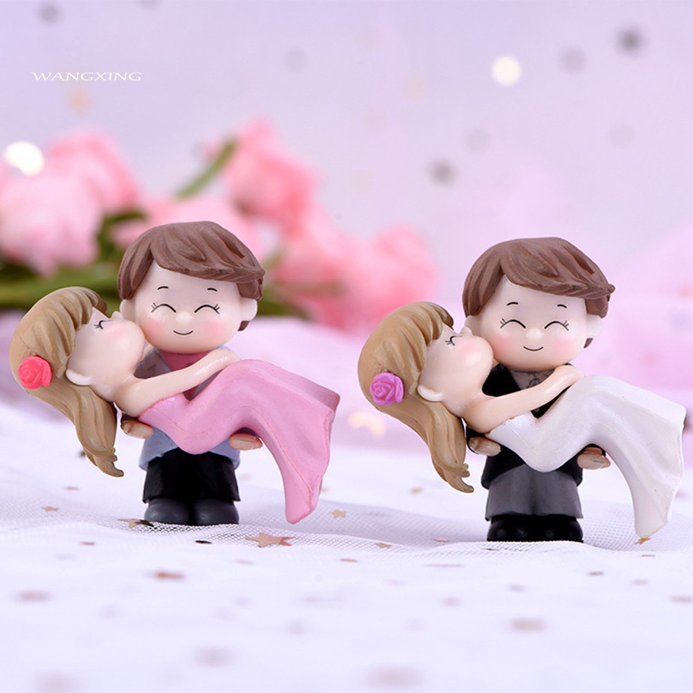 Wx Miniatur Pasangan Pengantin Untuk Dekorasi Taman Minifairy Garden Shopee Indonesia