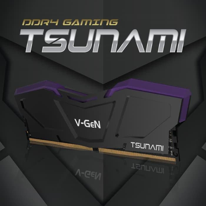 RAM DDR4 V-GeN TSUNAMI 8GB 3200MHz CL16 (2X4GB) - RAM GAMING OC VGEN