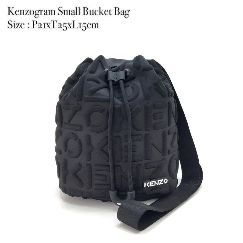 Tas Kenzogram small Bucket bag tas wanita KZ  bucket tas serut import