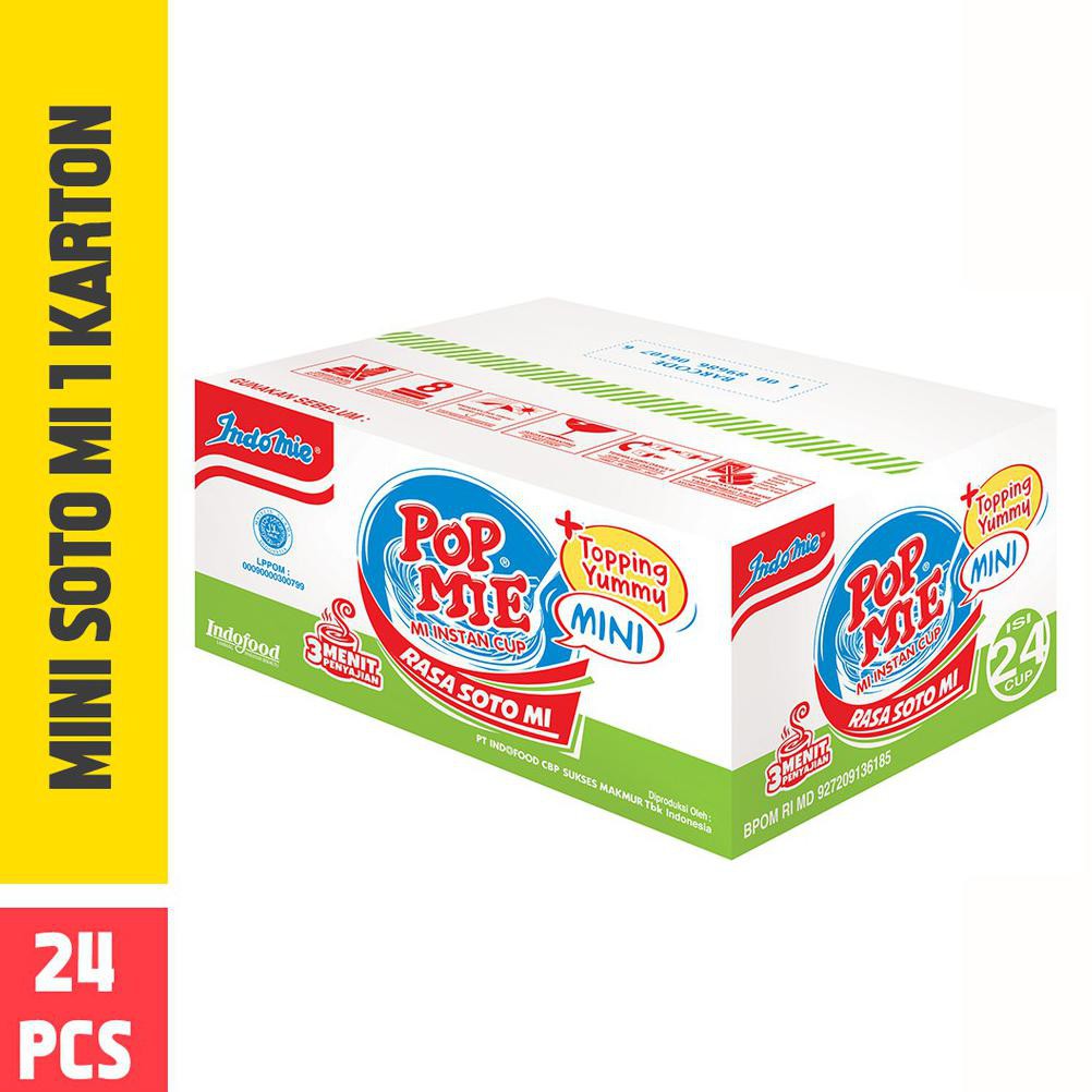 

{BISA COD} Pop Mie Mini Kuah Rasa Soto 1 Dus-24pcs 960gr TERUJI [Kode 1|Kode 2|Kode 3|Kode 4|Kode
