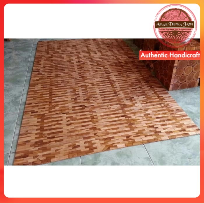 Tikar Karpet Kayu Jati Bisa Dilipat