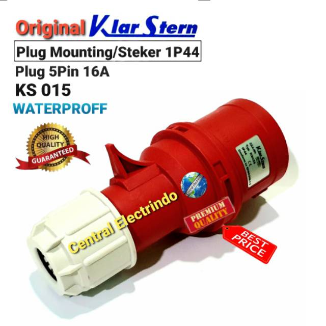 Plug Mounting KlarStern 5Pin 16A (KS 015) High Quality.