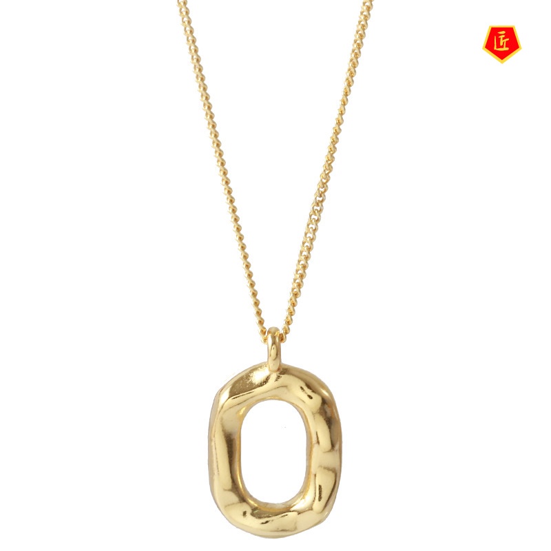 [Ready Stock]925 Silver Circle Necklace for Women Ins Cold Style Accessories