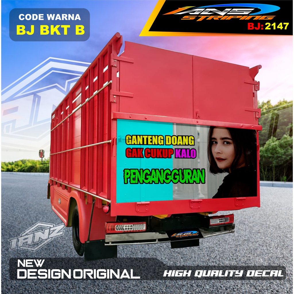 STIKER VARIASI BAK BELAKANG TRUK CANTER / STIKER BELAKANG TRUK RAGASA,UMPLUNG / STIKER BAK BELAKANG TRUK DINA,FUSO