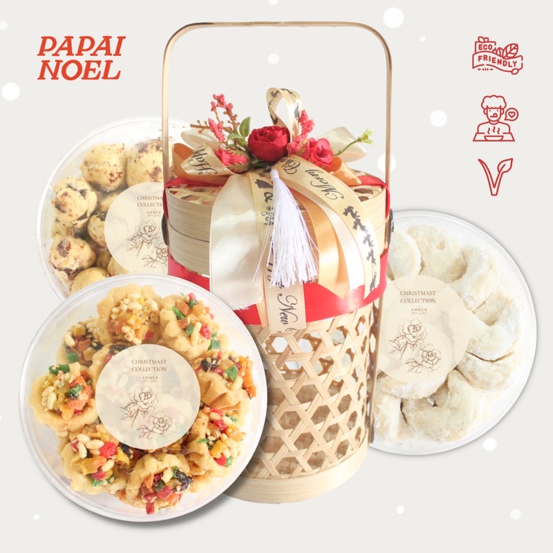 

Paket kue kering kastengel nastar coklat hampers natal parsel parsel christmas keranjang maxwell flowers