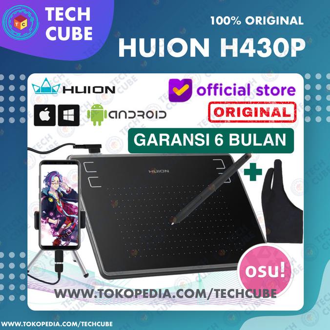 Huion H430P Graphic Drawing Tablet OSU Alternati H420 H640P HS64 S640 Termurah