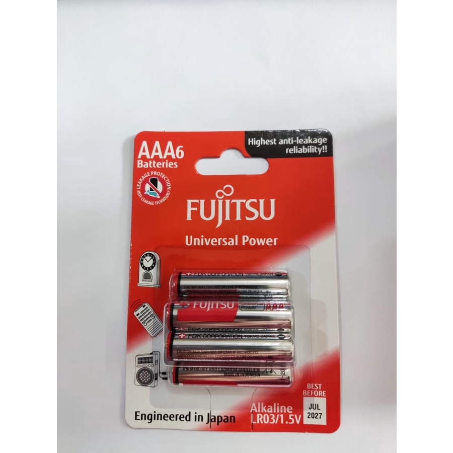 Jual Fujitsu Baterai Alkaline Aa Universal Power Isi Pcs Shopee