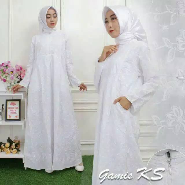 GAMIS KANTONG SAMPING HAJI DAN UMROH WANITA