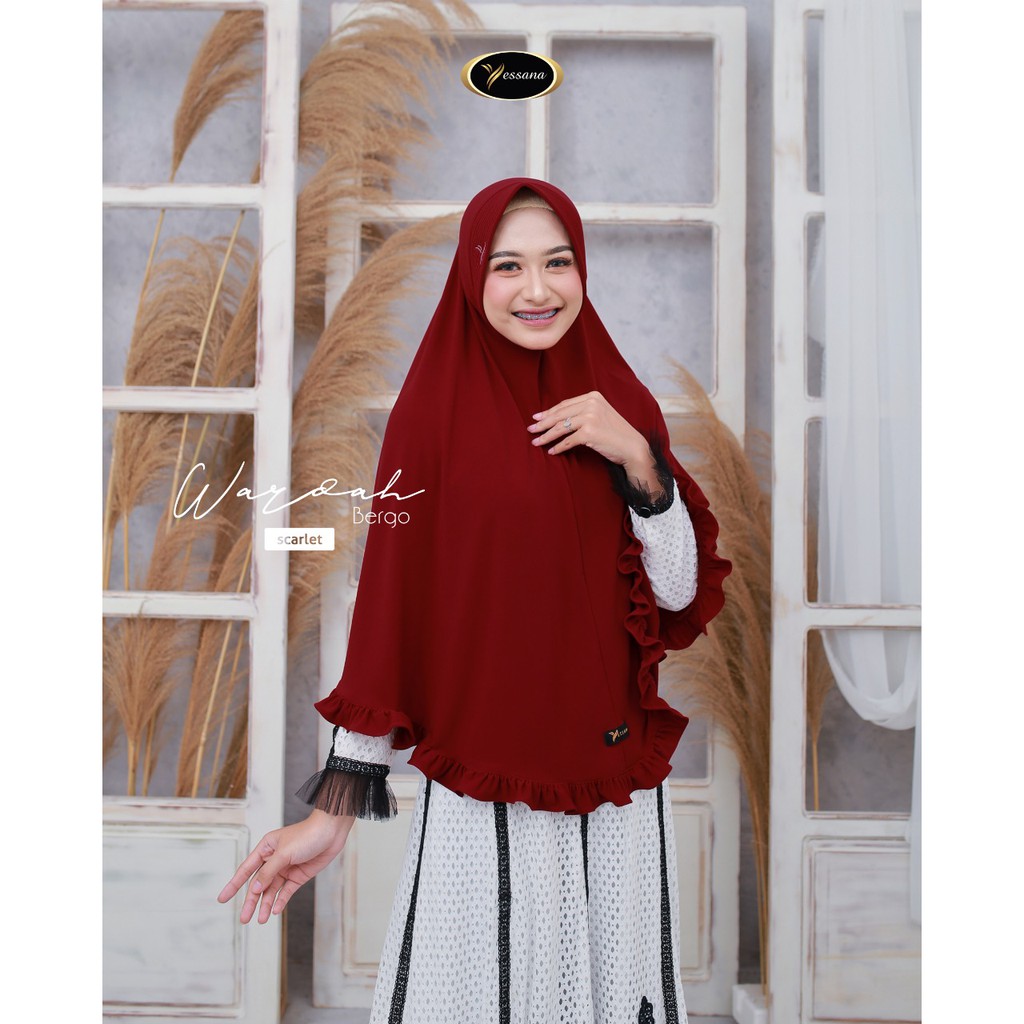 WARDAH Bergo Jumbo Daily Hijab Yessana Bahan Jersey Arsy  Ori Murah