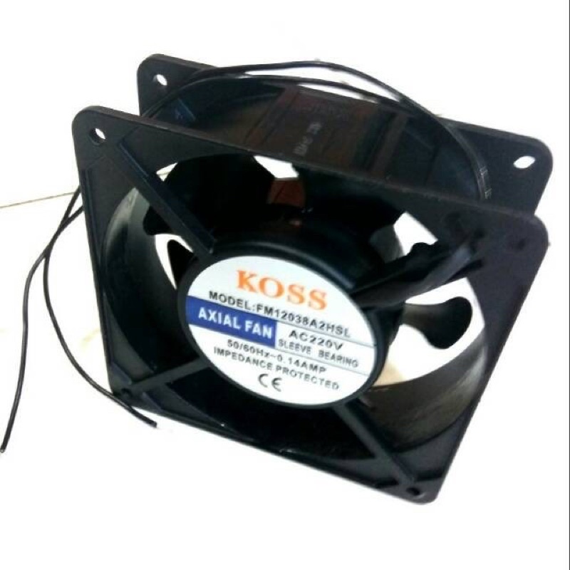 Kipas Angin Pendingin Cooler Fan Axial Fan AC 220 V 12 cm Koss