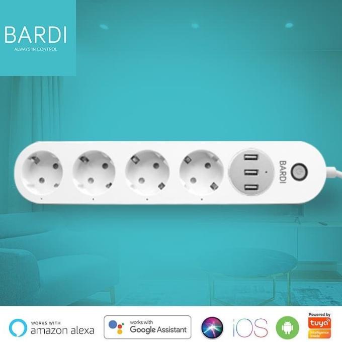 BARDI Smart Power Strip Extension Steker Stop Kontak Socket Plug Wifi