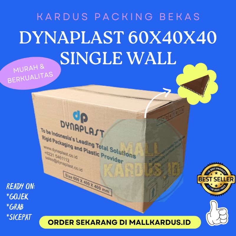 

Kardus Bekas Jumbo Dus Packing Box Pindahan Karton Kemasan Besar Ukuran 60x40x40 cm (Single Wall)