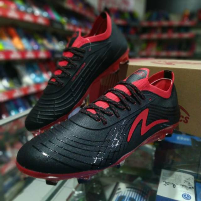 SEPATU BOLA SPECS ACCELERATOR LIGHTSPEED II FG BLACK RED