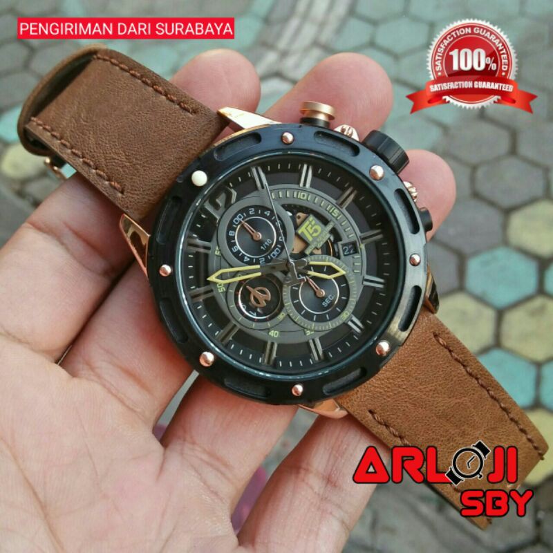 JAM TANGAN PRIA T5 H3639 CHRONO STOPWATCH ORIGINAL TAHAN AIR