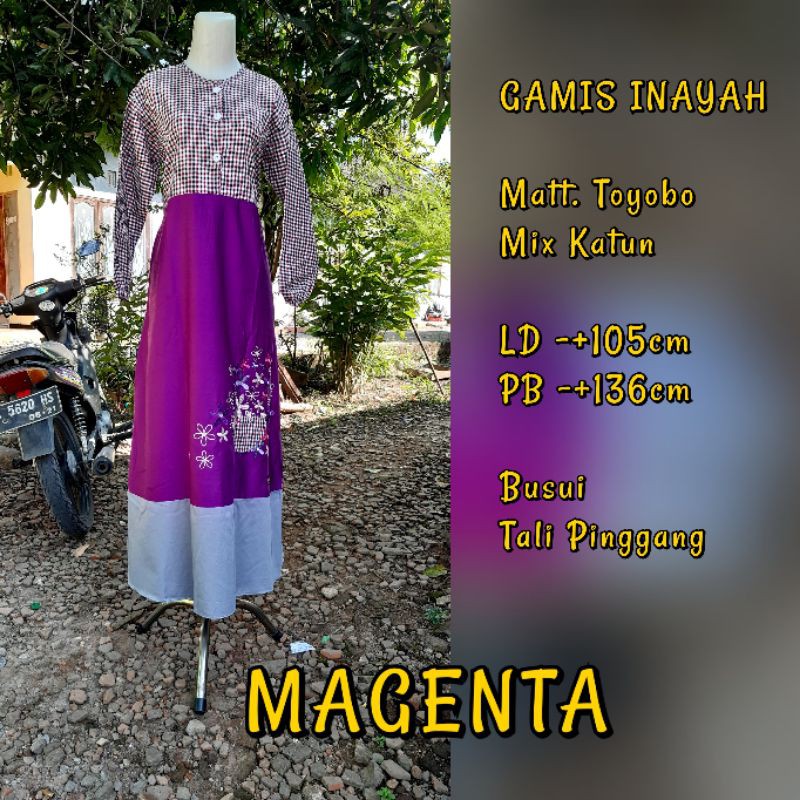 Gamis Inayah||Gamis replika dannis||gamis murah||gamis katun||gamis harian