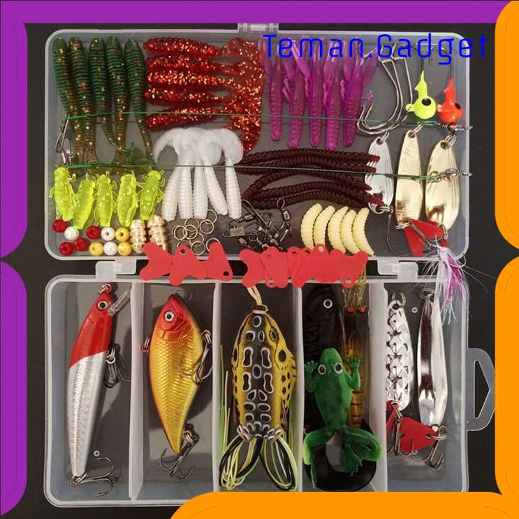 TG-IF LIXADA Umpan Pancing Ikan Set Fishing Bait Kit 91PCS - DWS250-B
