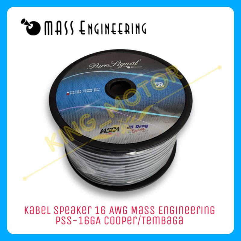 Kabel Speaker 16 AWG Mass Engineering PSS-16GA Pure Signal Cooper Tembaga