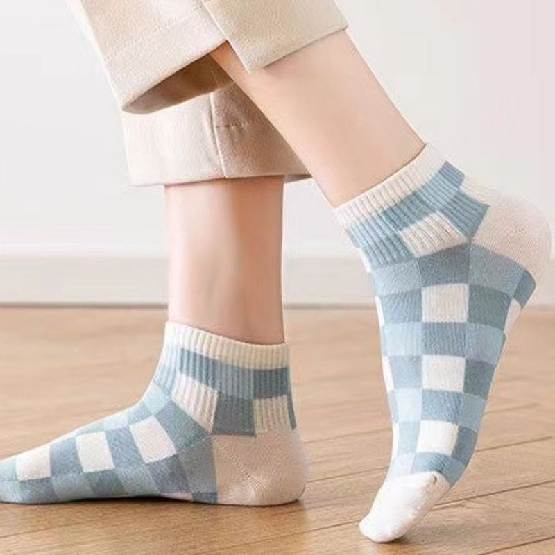 [COD] Kaos Kaki Pendek Import Ala Korea Motif Karakter Kartun Biru Cute Kaos Kaki Fashion Import Kaos Kaki Pendek Wanita