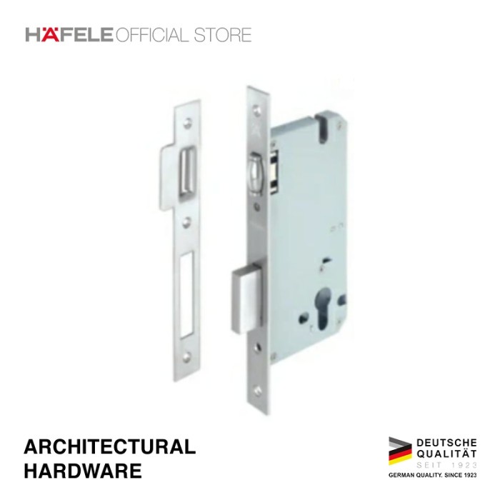 Hafele Roller Latch Mortise Lock - Badan Kunci Pintu - Steel