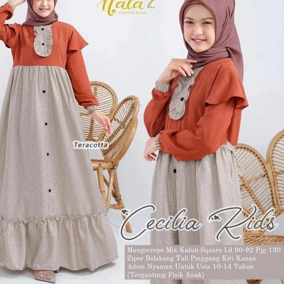Gamis Remaja Tanggung Terbaru Umur 10-13 Tahun | Outfit Anak Remaja Kekinian | Baju Muslim Anak Pere