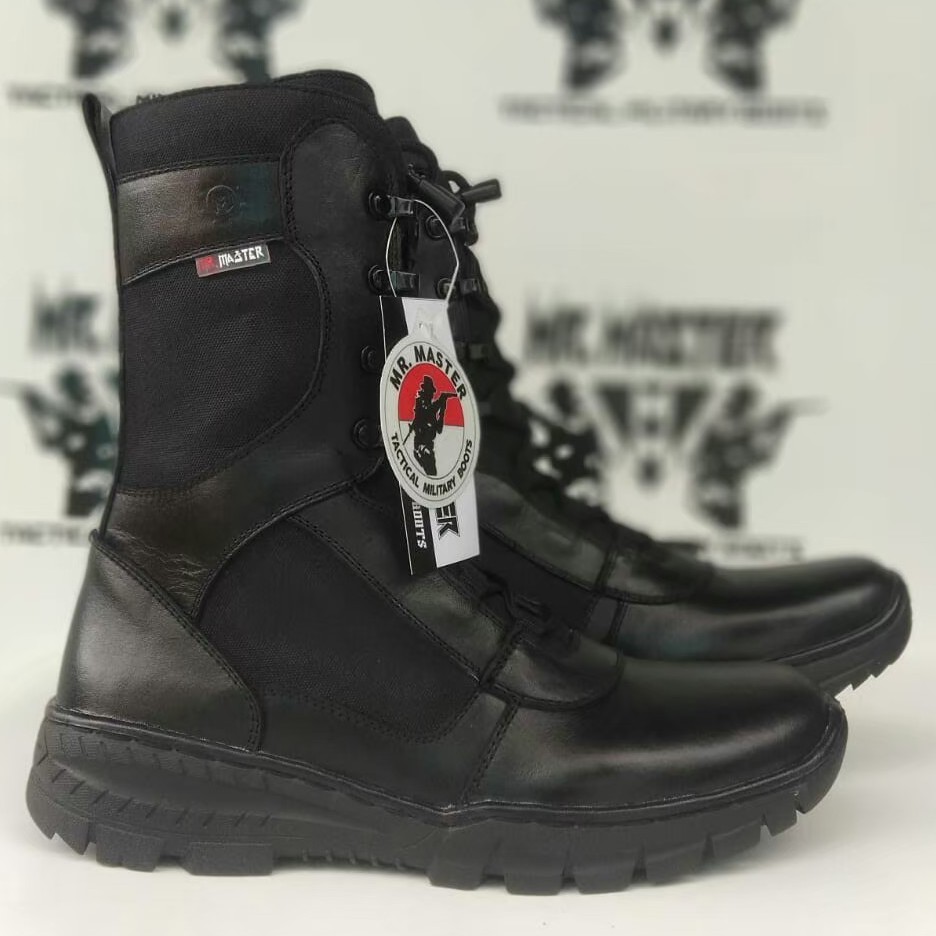 Sepatu Pdl Kulit Sapi Asli MR MASTER Sepatu PDL Tni Polri Security Satpam Sepatu Boots Pria Wanita