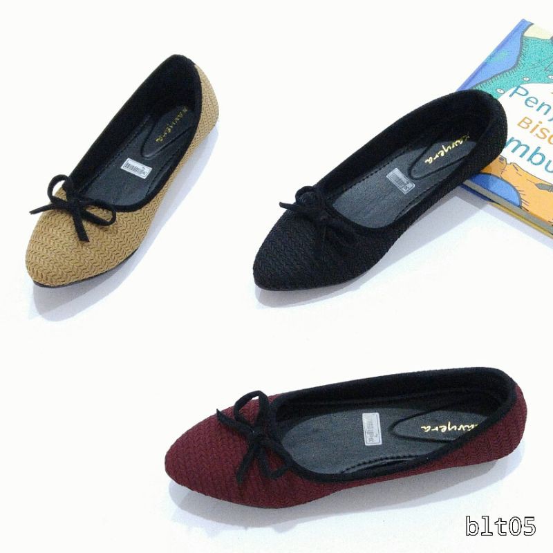 BORNEO BLT09 XAVYERA SEPATU PITA FLAT FLATSHOES BAHAM KANVAS PITA