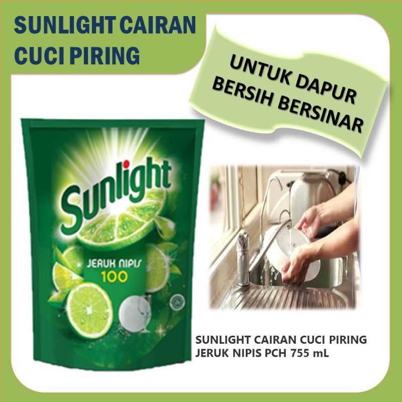 Sunlight Sabun Pencuci Piring Botol/Refill