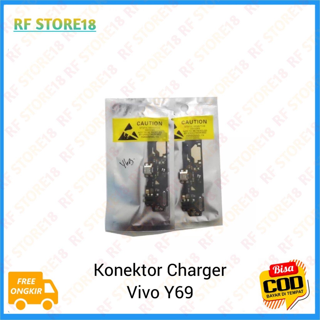 Flexible Charger Con Tc Konektor Charger Vivo Y69 Y 69 Original 100% Papan Cas Cassan Board Vivo Y69