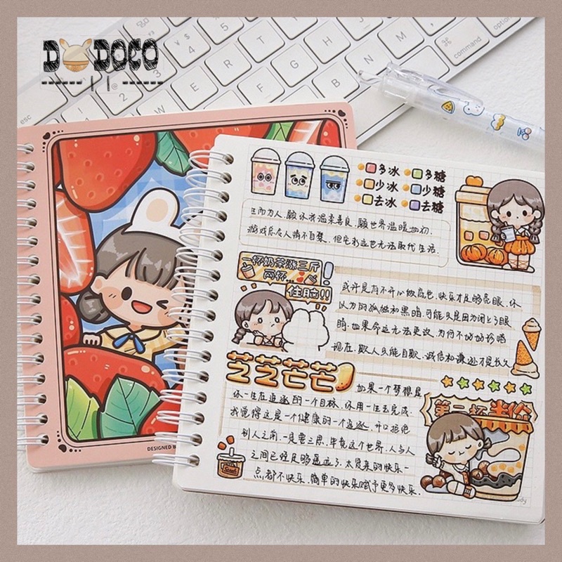 DODOJAM Buku Tulis Jurnaling Aesthetic Notebook Hardcover Mini - TLD49