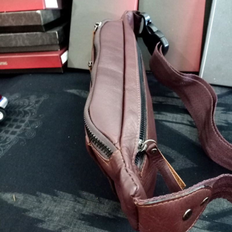 TAS SELEMPANG KULIT ASLI PRIA/WAISHBAG GENUINE LEATHER