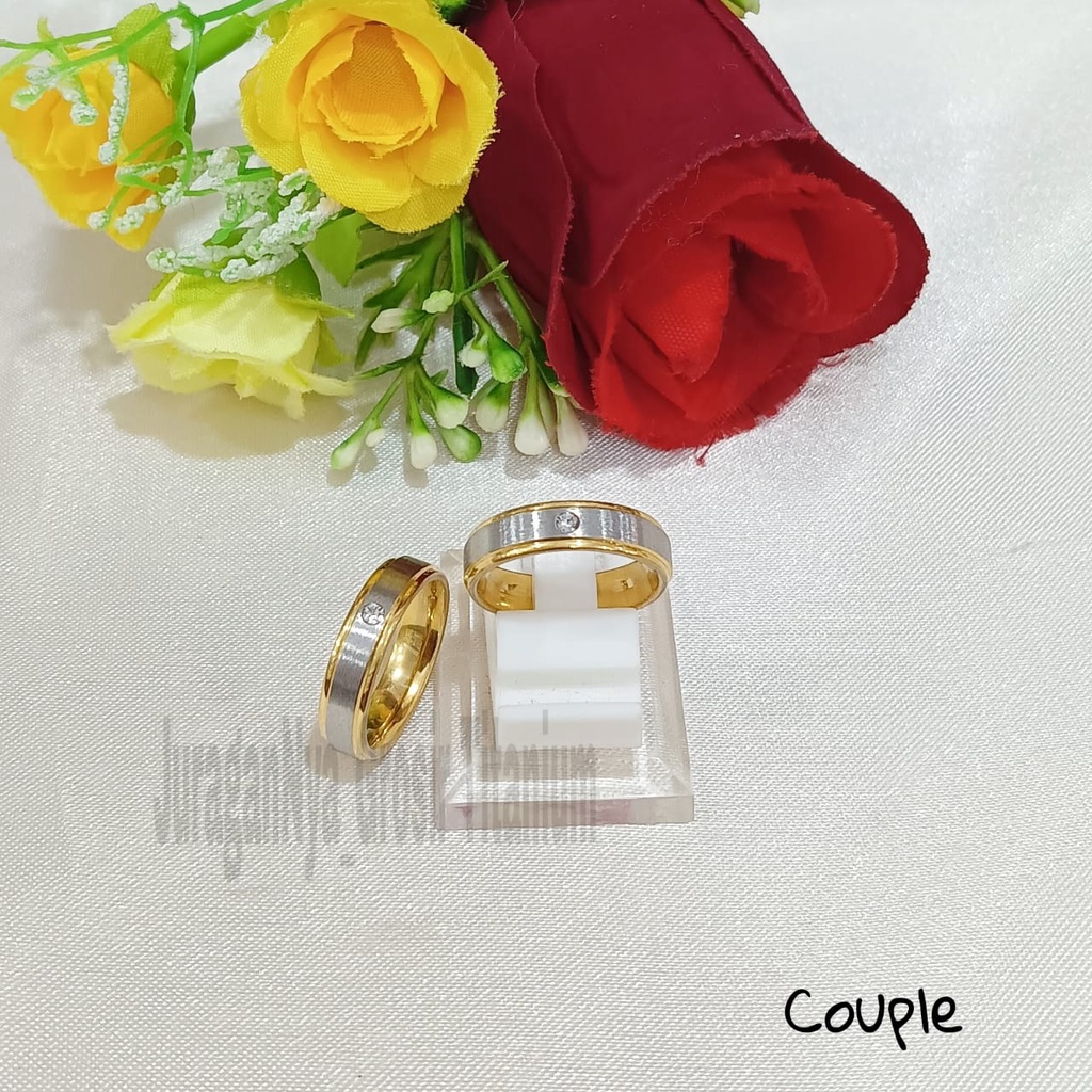 CINCIN Titanium COUPLE/PASANGAN perhiasan fashion Korea anti karat&amp;anti luntur