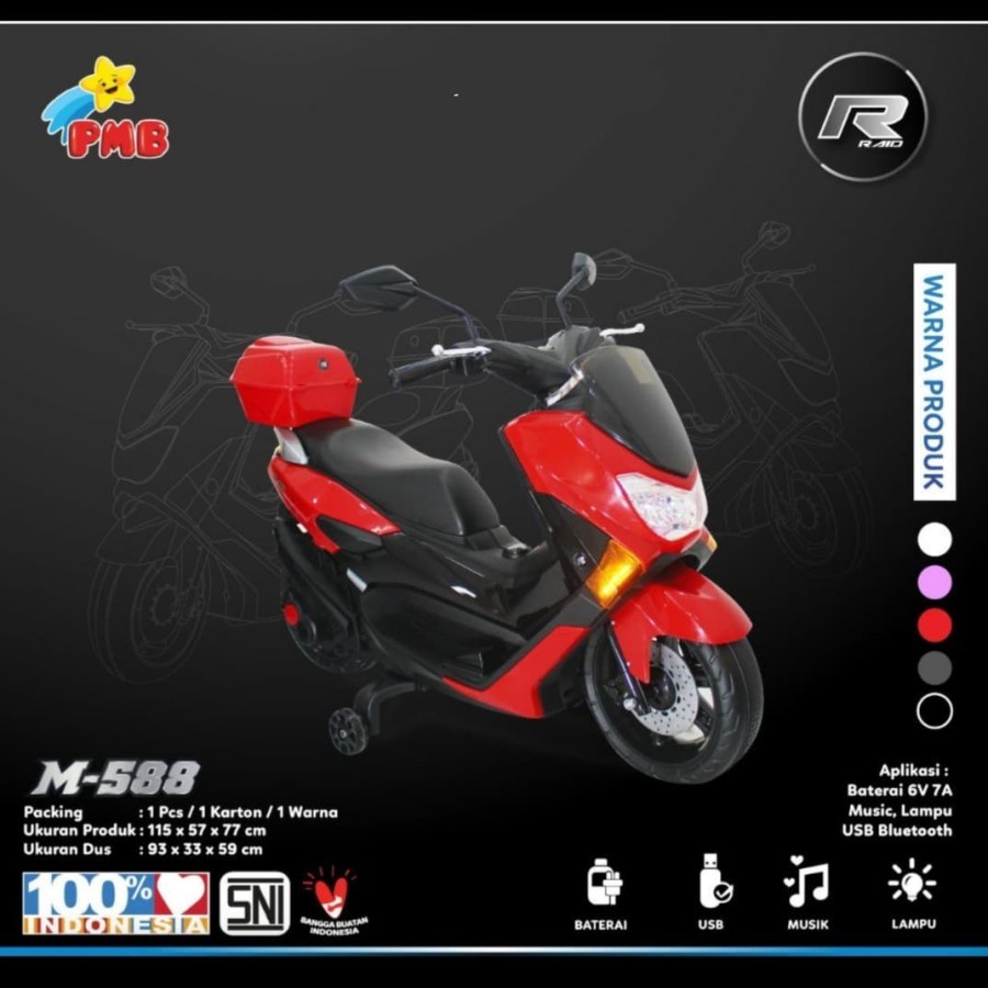 PMB Mainan Motor aki Anak M588 Nmax