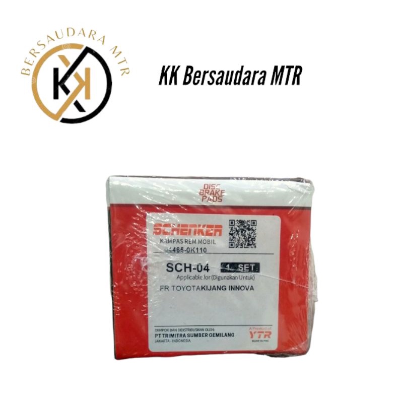 SCH-04 / BRAKE PAD SCHENKER / FR TYT : INNOVA