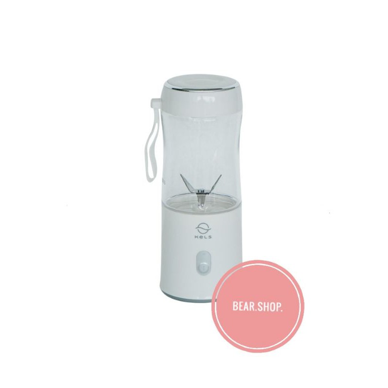 Kels Naoki Blender Portabel - Putih & Pink