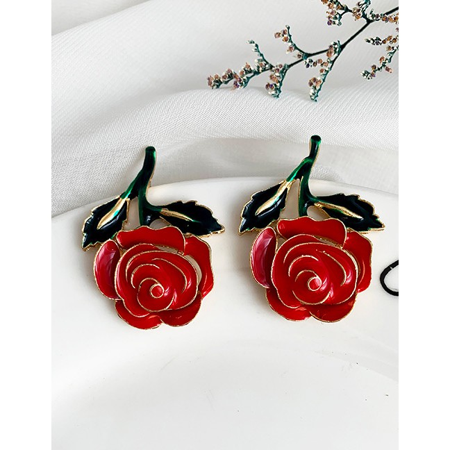 LRC Anting Tusuk Fashion Alloy Flower Earrings F7043X