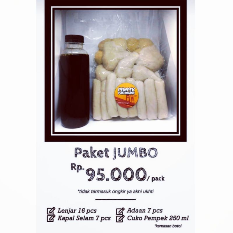 

Pempek Palembang Qinsa Jumbo Mix