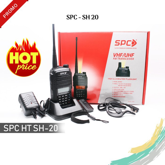 Handy Talkie SPC HT SH 20 / SH20 ( Dual Band )