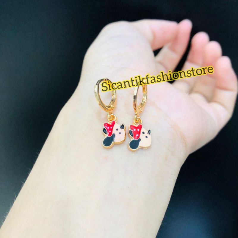 Anting Titanium Tusuk Anak Anak mickey mouse Terlaris Anti Karat Perhiasan Anak Anak Terbaru Mewah