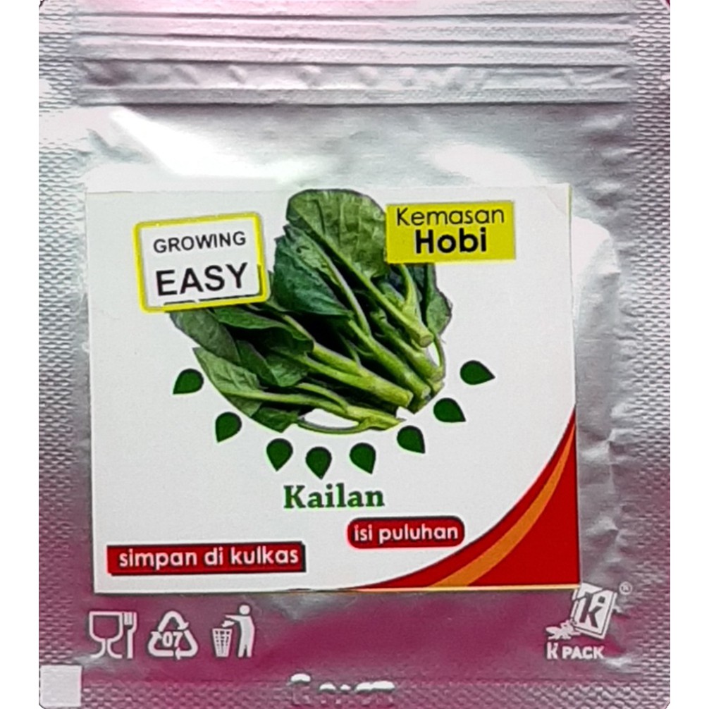 Kem. Hobi Benih Kailan / Bibit Benih Kailan Kemasan Hobi - Bibit Kailan Sayur Daun Kailan